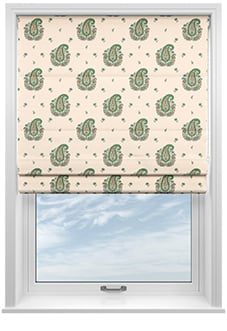 Petal & Block Boothi, Neem - Roman Blind